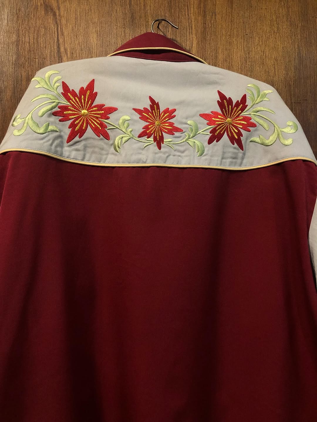 Vintage 90s Red & Light Blue Western Shirt
