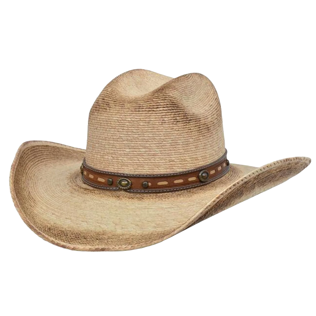 Unisex Hearn Palm Straw Western Cowboy Hat