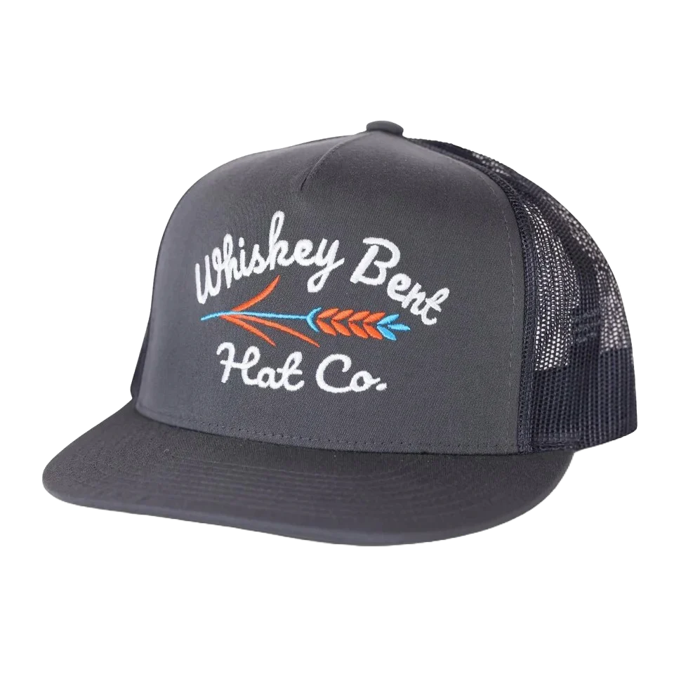 Whiskey Bent Men's Troubador Charcoal Black Hat
