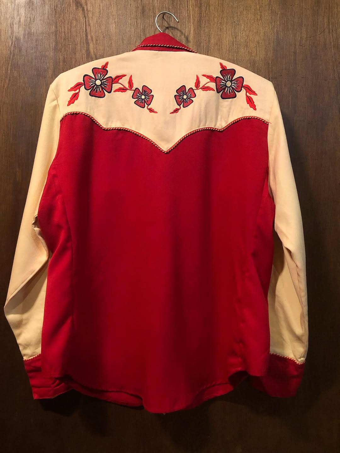 Vintage Scully Red & Cream Western Shirt