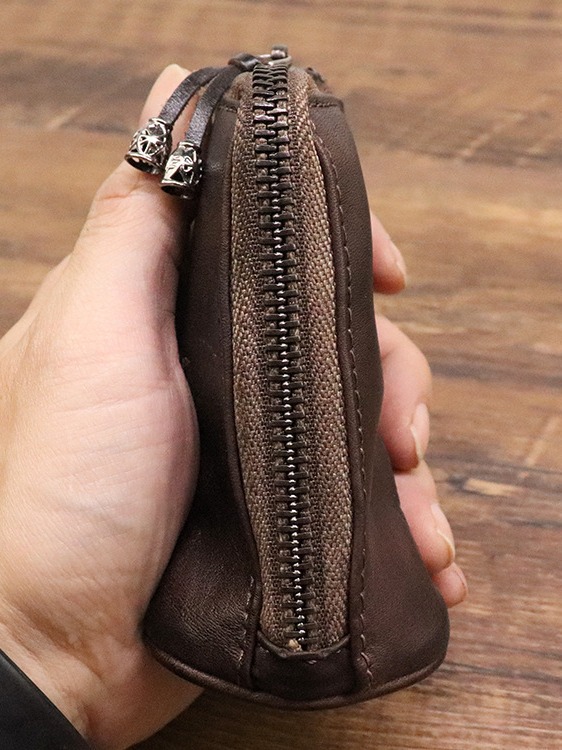 VINTAGE COWHIDE WAIST KEY BAG