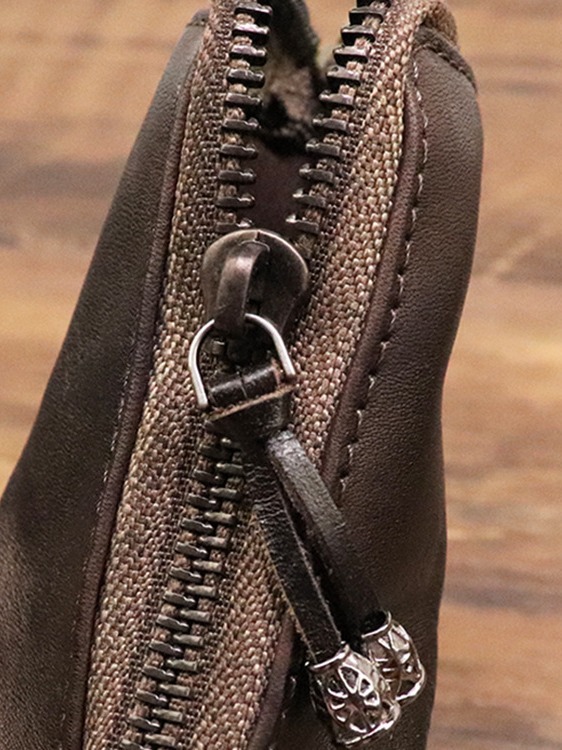 VINTAGE COWHIDE WAIST KEY BAG