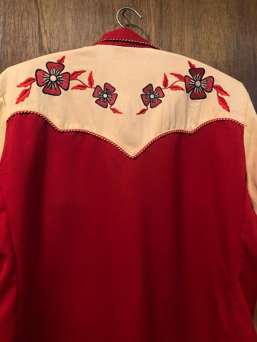 Vintage Scully Red & Cream Western Shirt