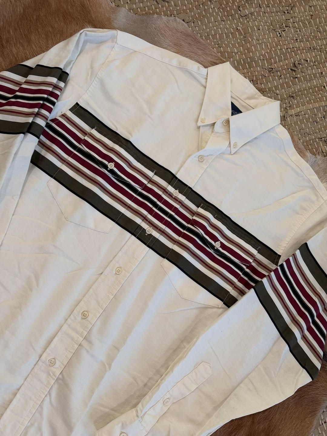 Vintage Striped Western Shirt