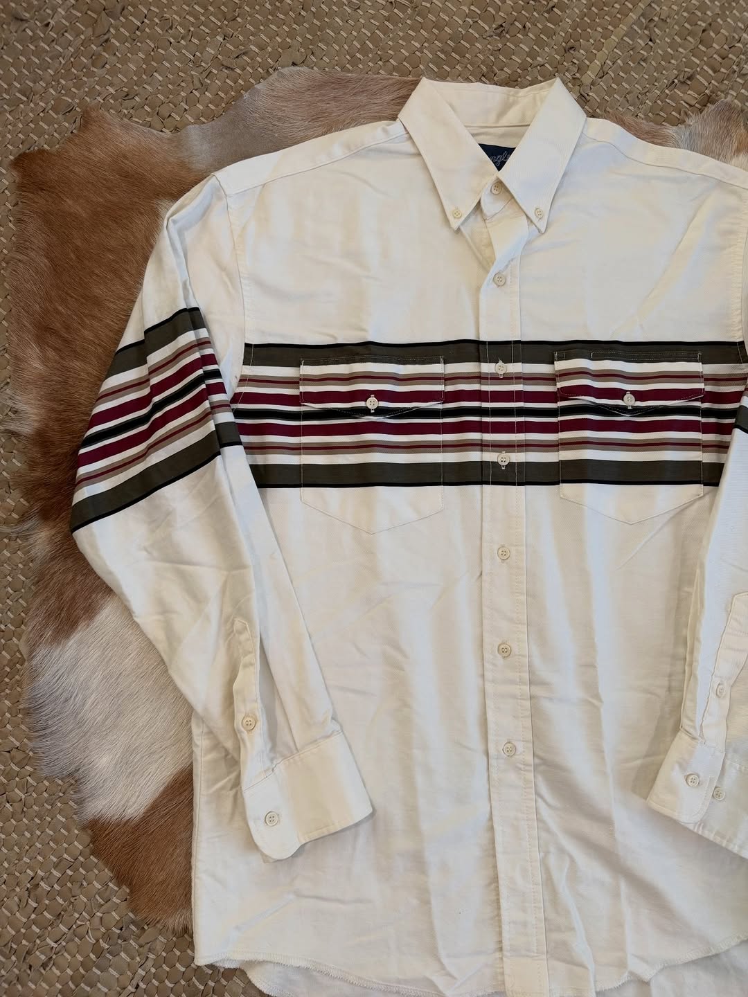 Vintage Striped Western Shirt