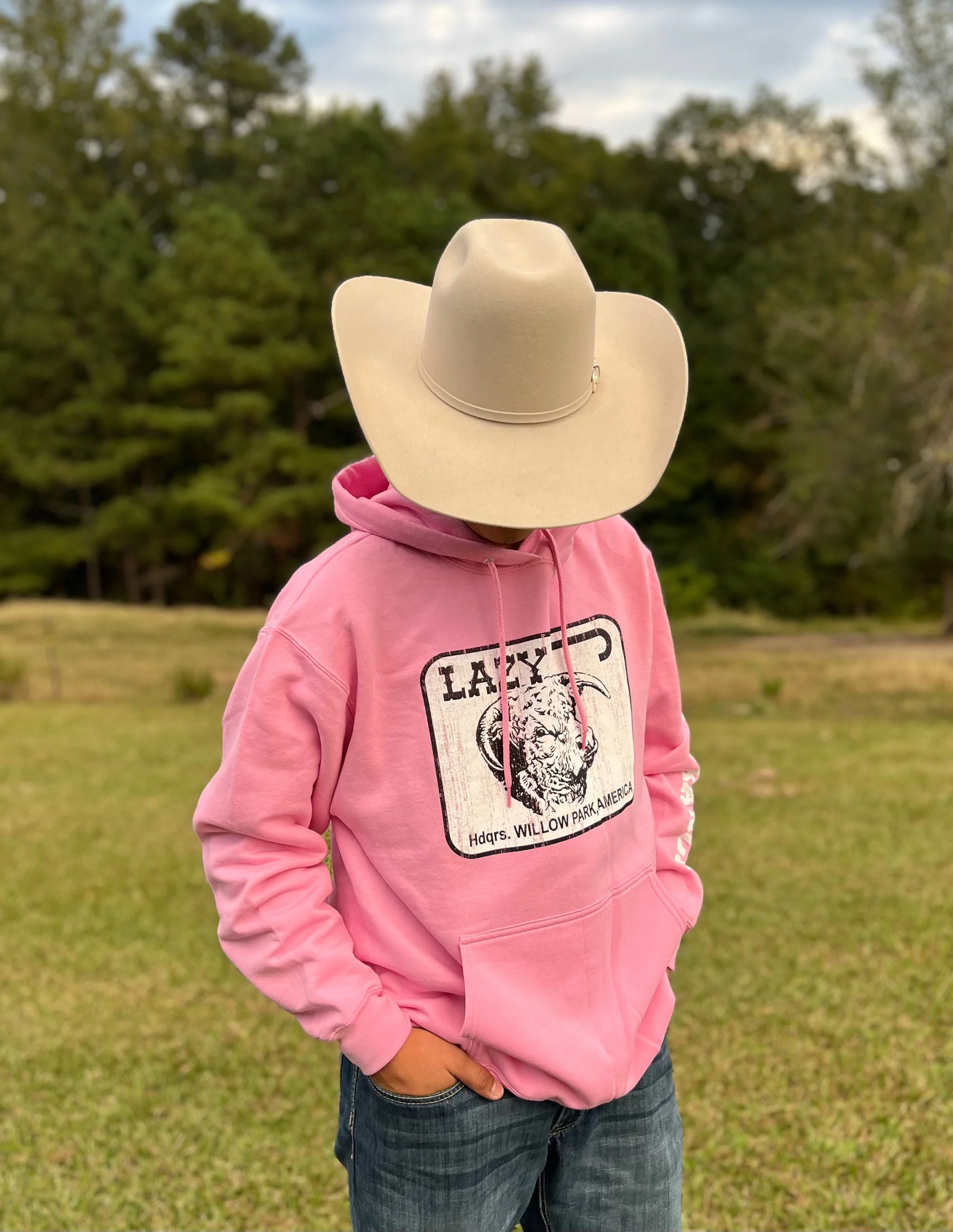 Lazy J Ranch Wear Willow Park Hoodie Pink