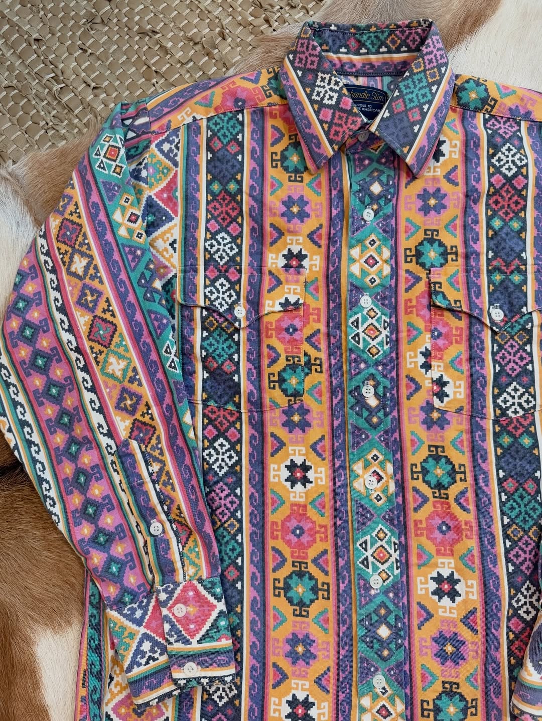 Vintage Striped Western Shirt