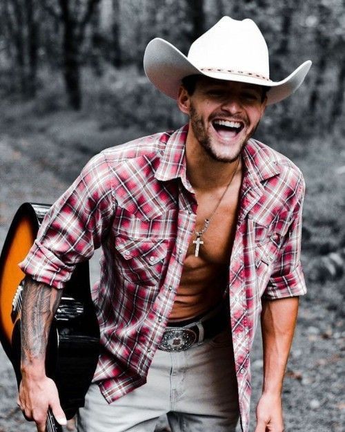 Men's Red Checkered Print Vintage Western Casual Lapel Long Sleeve Shirt