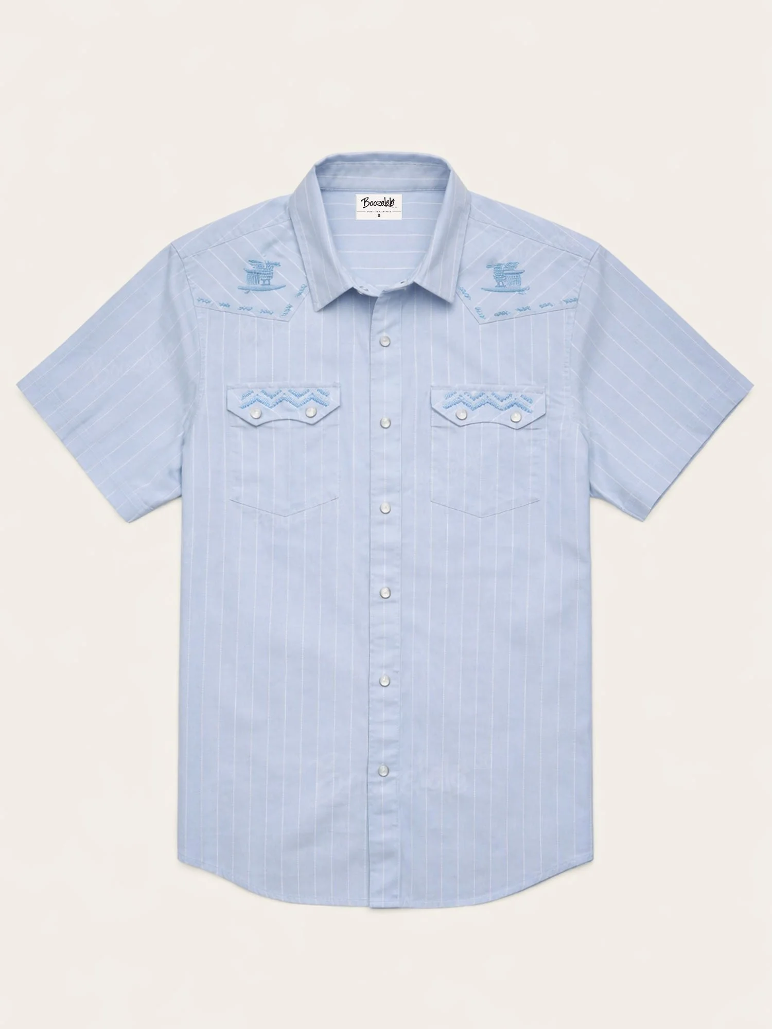 Boho Vintage Western Shirt, Bird & Chevron Shirt