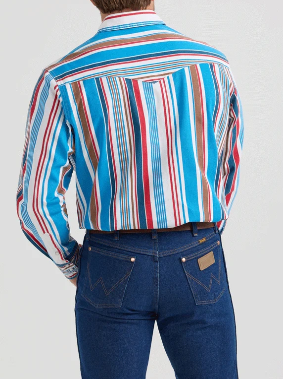 Mens Vintage Inspired Brushpopper Stripe Shirt