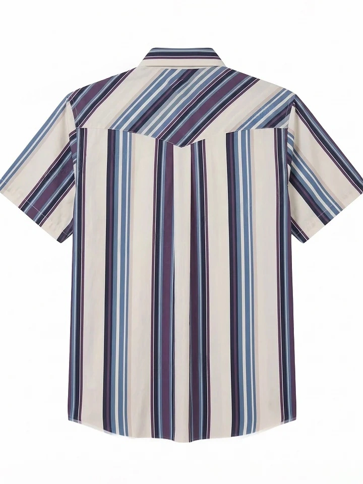 Men'S Western Casual Striped Shirt