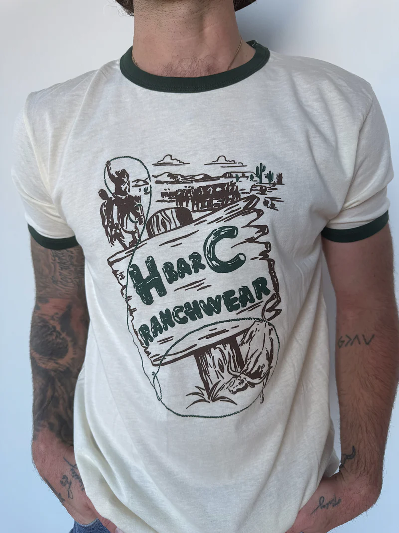 Post Canyon Off White Green Ringer