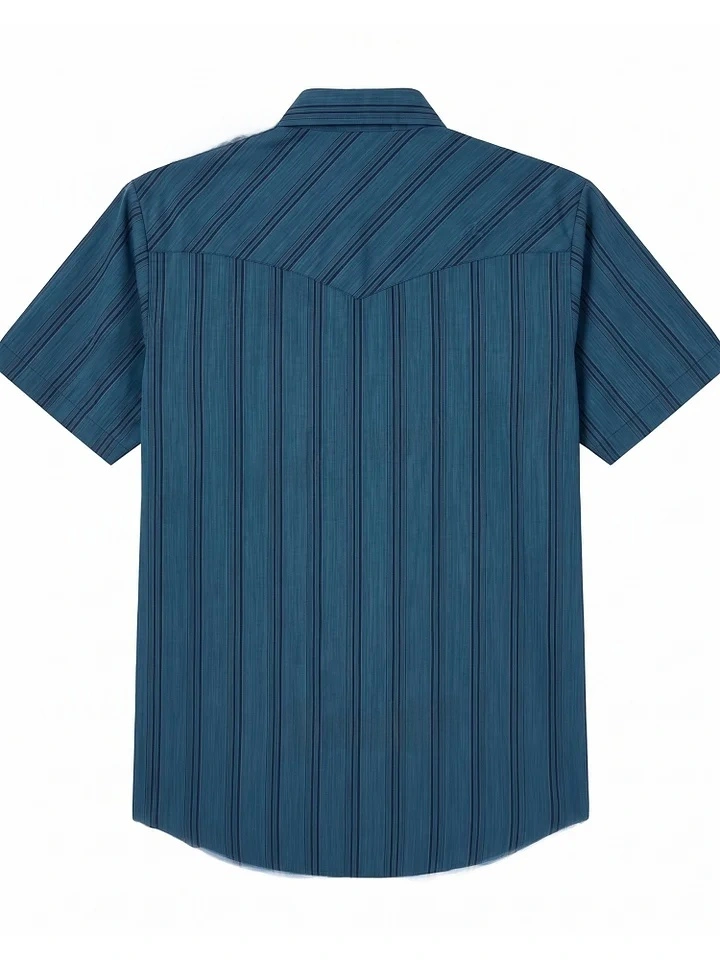 Men'S Western Casual Striped Shirt