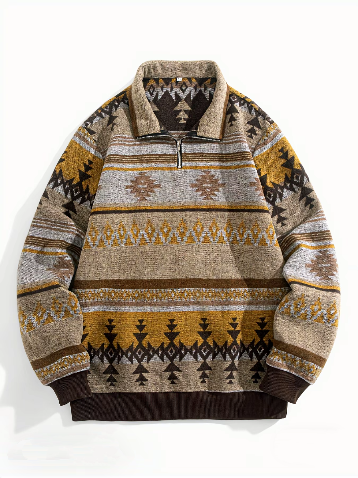 Vintage Western Navajo Quarter Zip Pullover