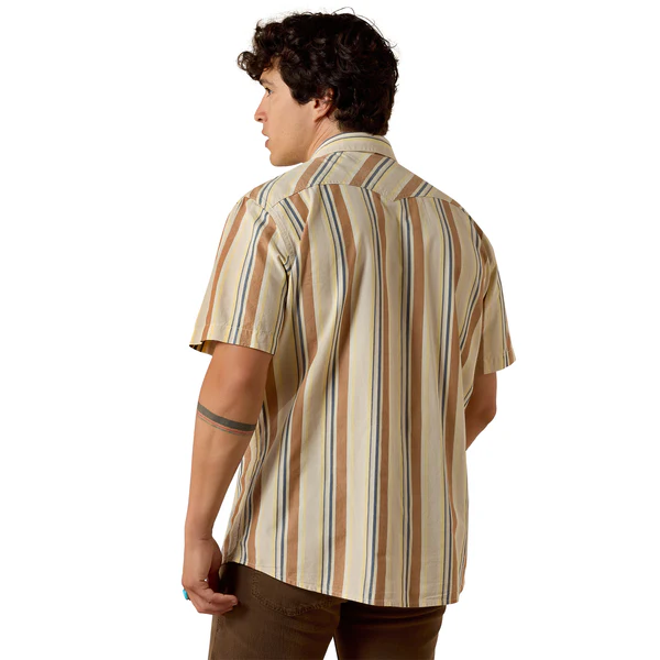 Ariat Mens Retro Hawthorne Fitted Short Sleeve Snap Shirt