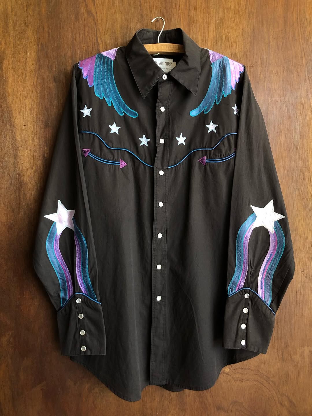 Black Star & Wing Western Shirt