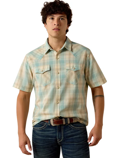 Ariat Mens Retro Hartman Fitted Short Sleeve Shirt