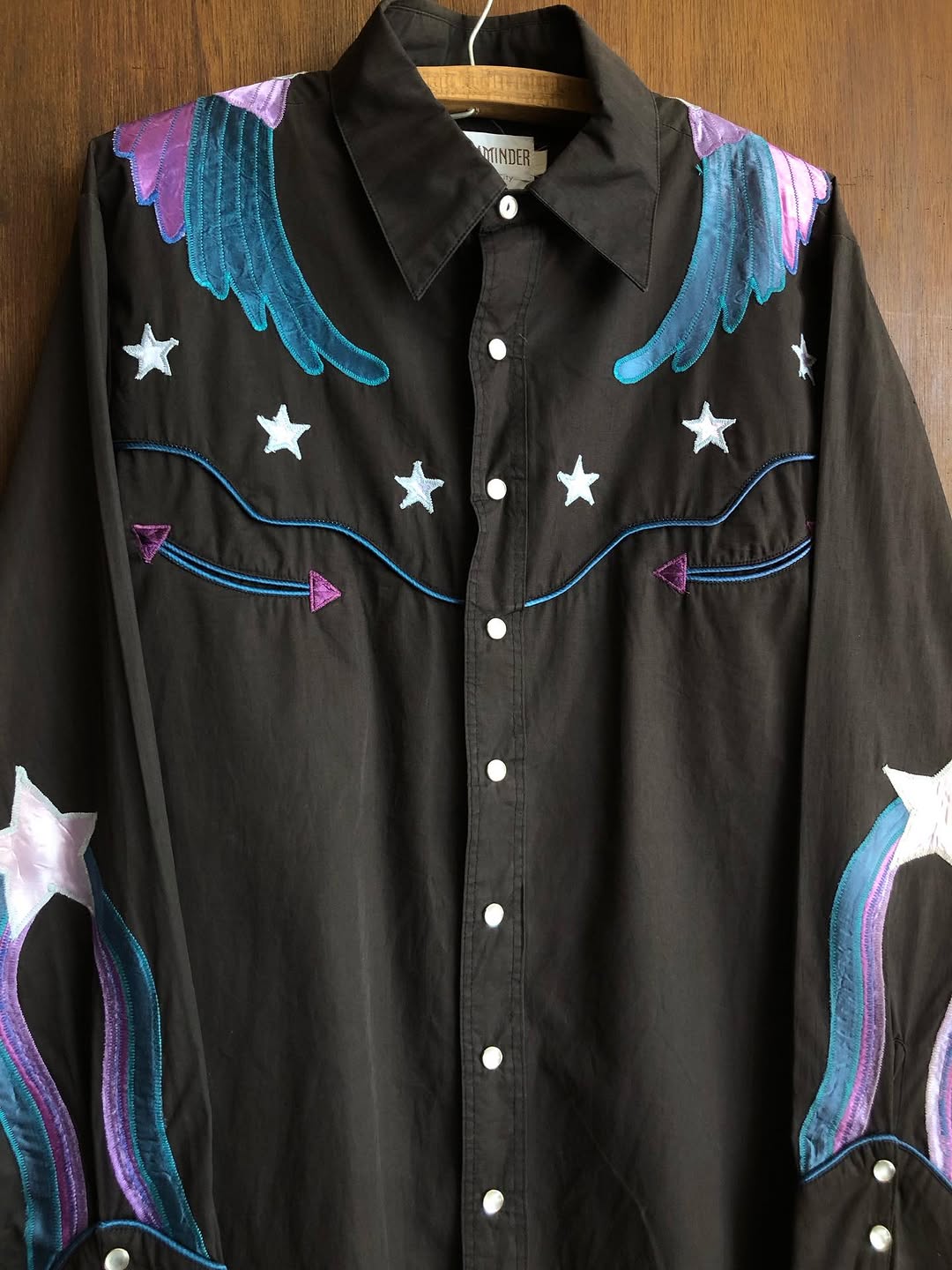 Black Star & Wing Western Shirt