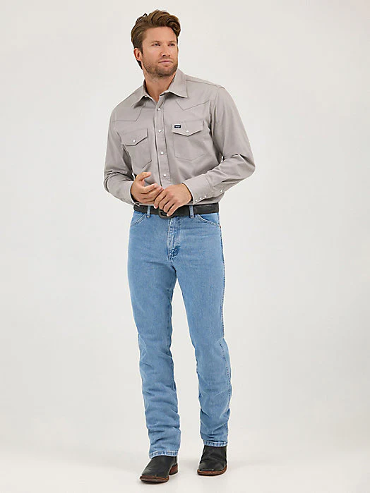 Cowboy Cut Slim Fit 100% Cotton Acid Wash
