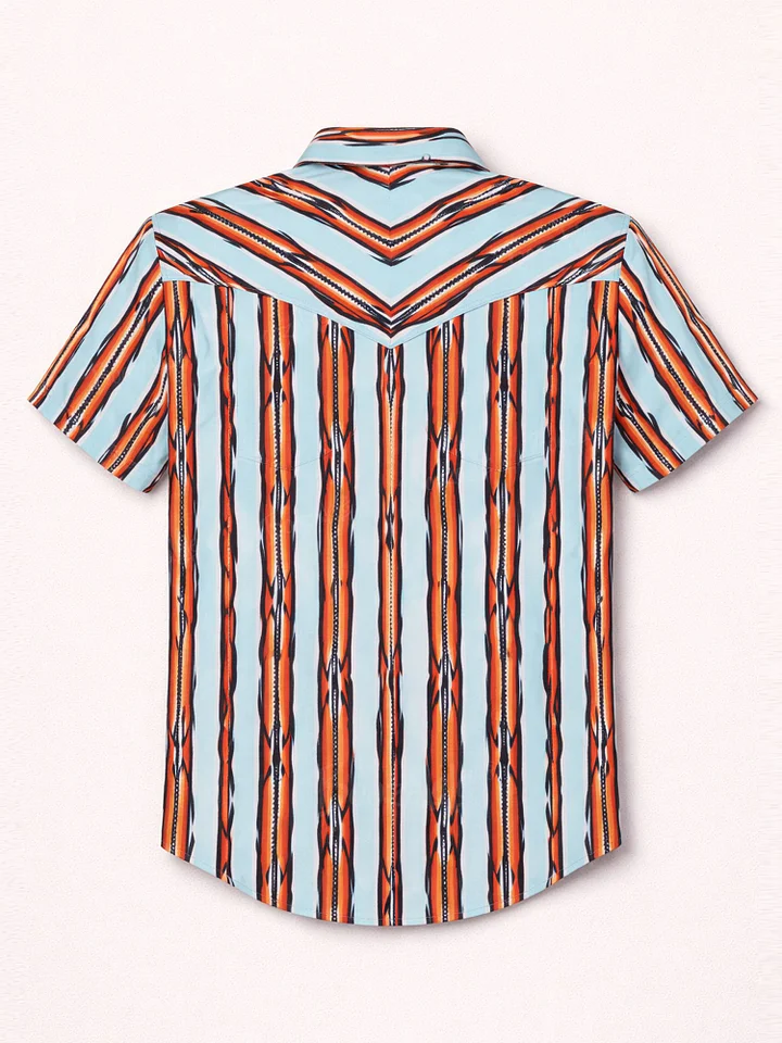 Men's Navajo Stripe Western Shirt
