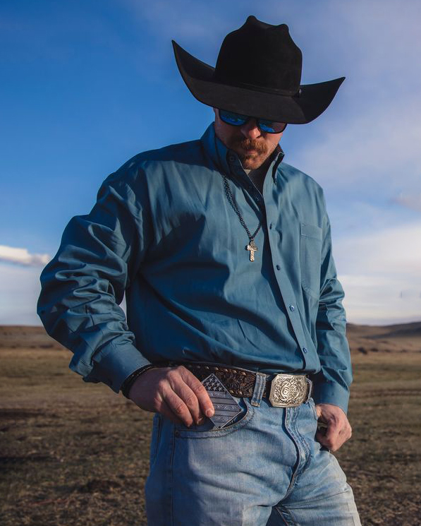 Men's Casual Retro Solid Color Long Sleeve Lapel Shirt