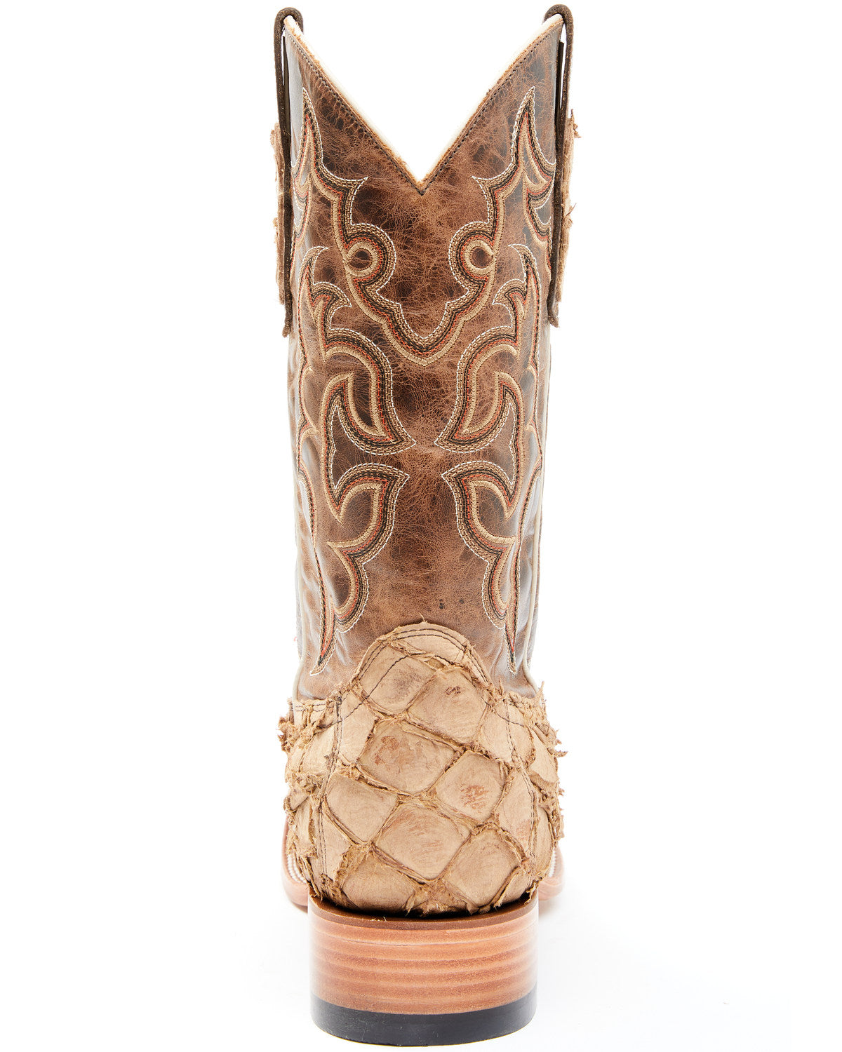 Men's Exotic Pirarucu Western Boots - Broad Square Toe