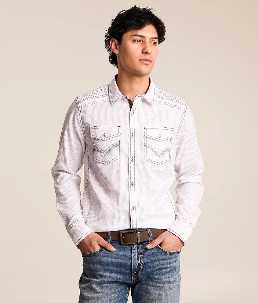Striped Standard Stretch Shirt