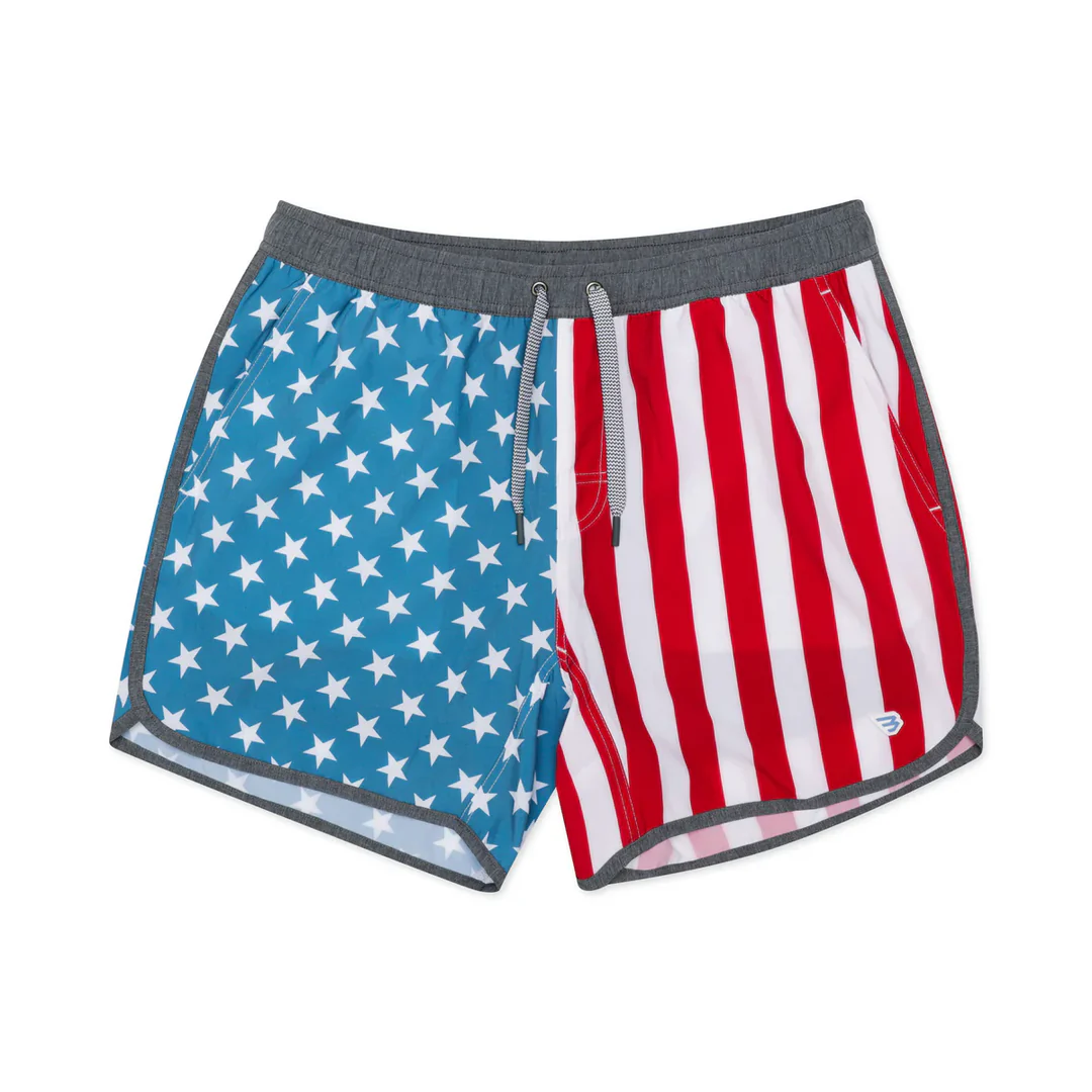Burlebo Swim Trunks - Throwback USA 2026