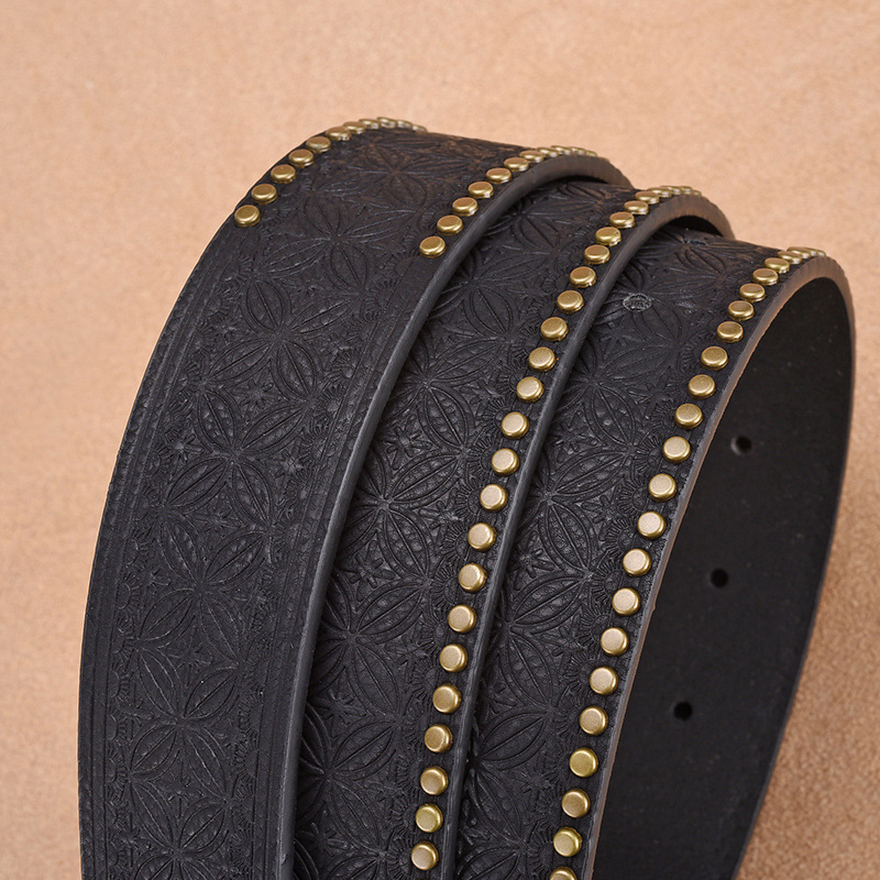 Men's Vintage Fashion Rivet Embossed Belt