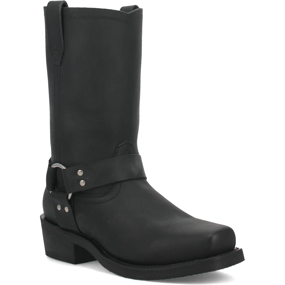 Men's Dean Leather Harness Boot in Black