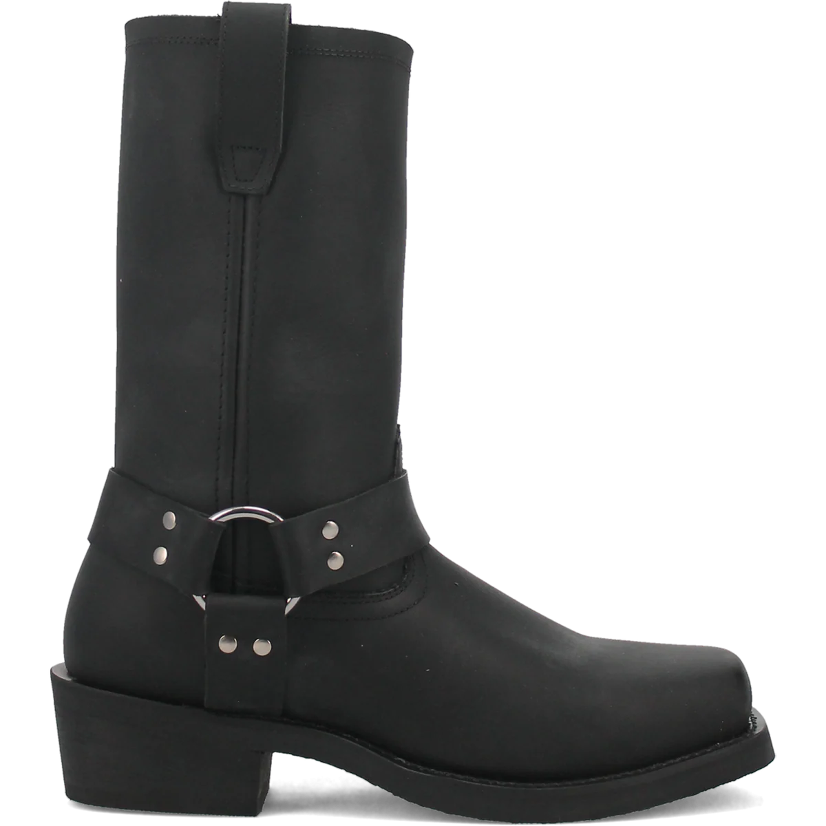 Men's Dean Leather Harness Boot in Black