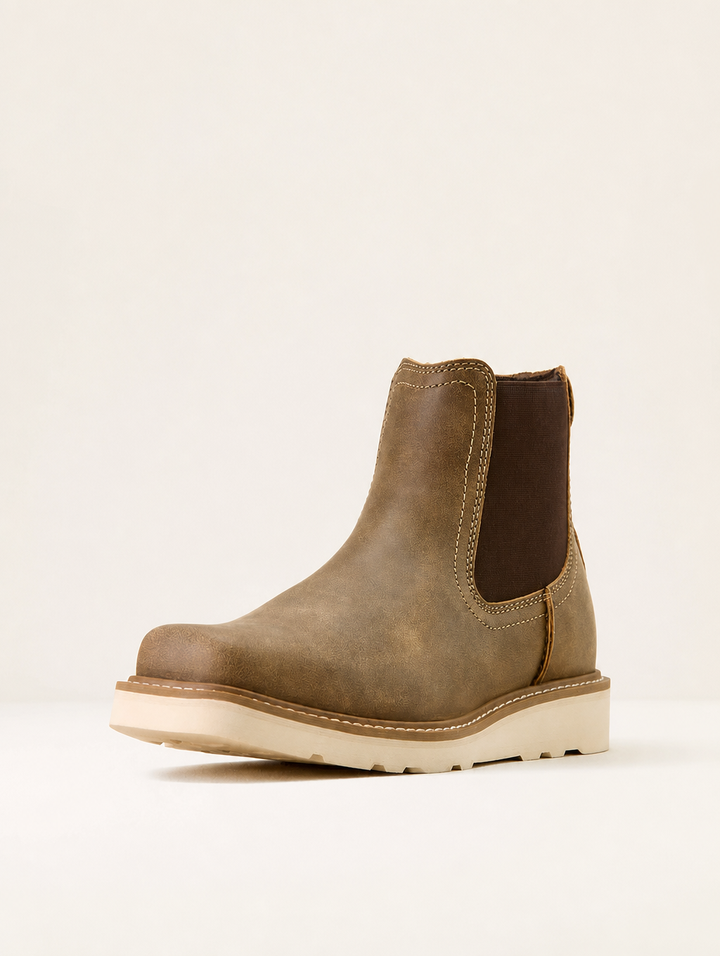 Men's Square Toe Chelsea Boot in Brown Bomber
