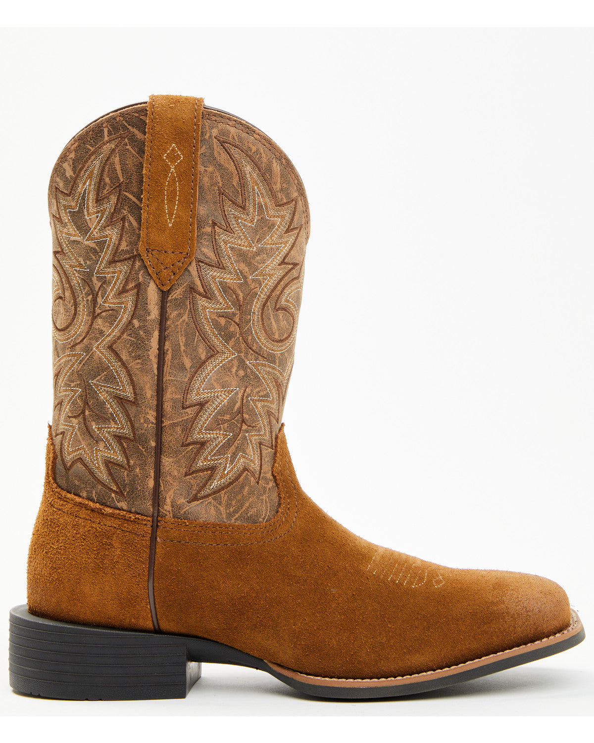 Men's Badge Xero Gravitya  Roughout Western Boots - Broad Square Toe