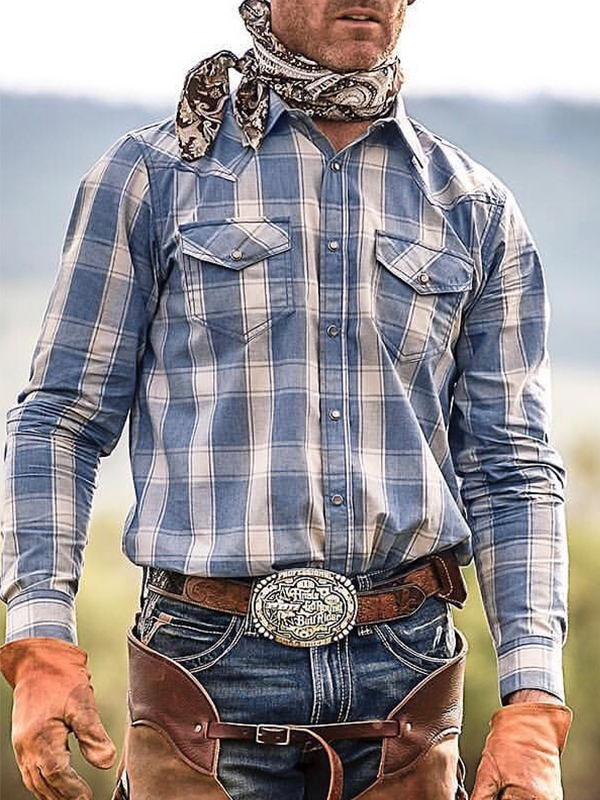 Men's Check Long Sleeve Shirt