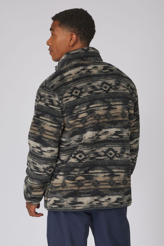 Men‘s Chalten Printed Snap Button Half Zip Fleece