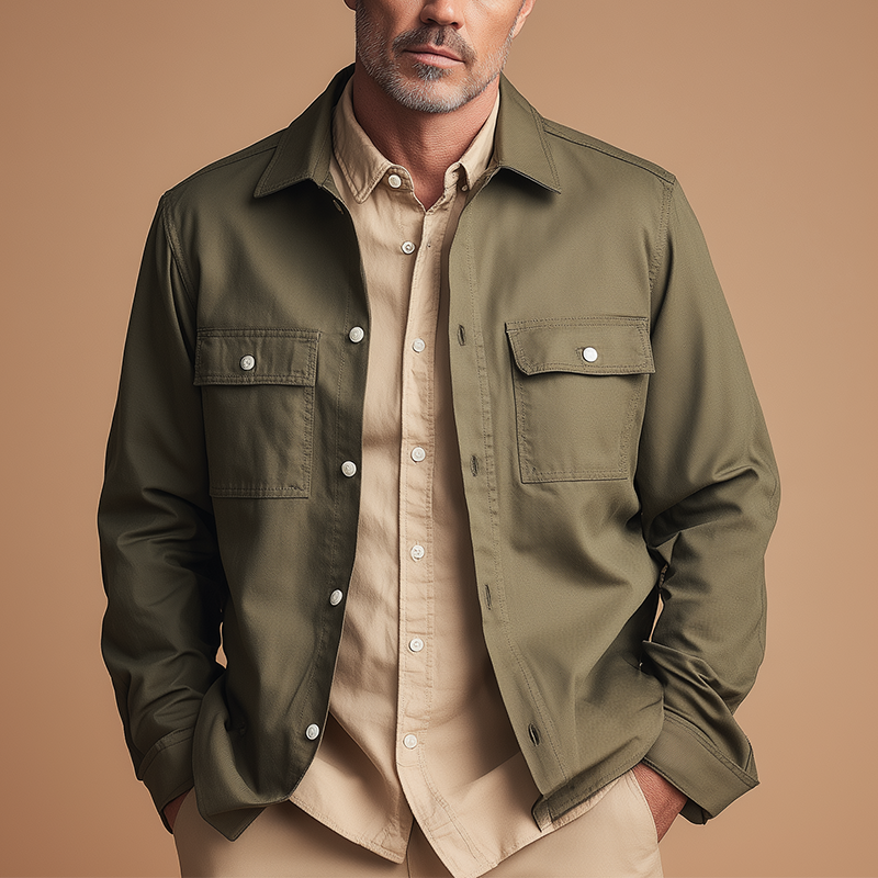 Men's Vintage Cotton Blend Jacket MTA0195H2P