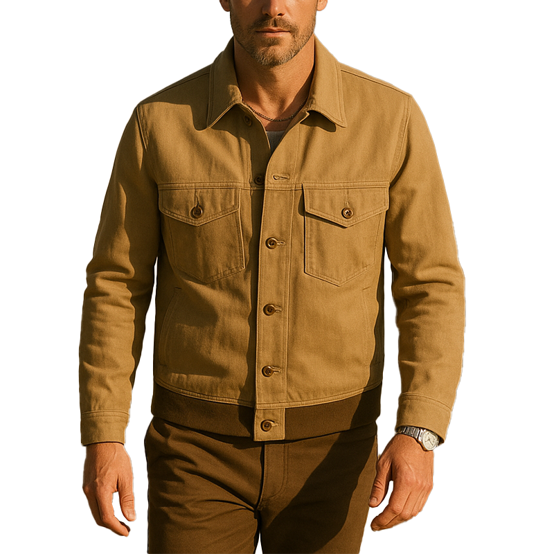 Men's Retro Thin Long-sleeved Jacket MTA0198H0P