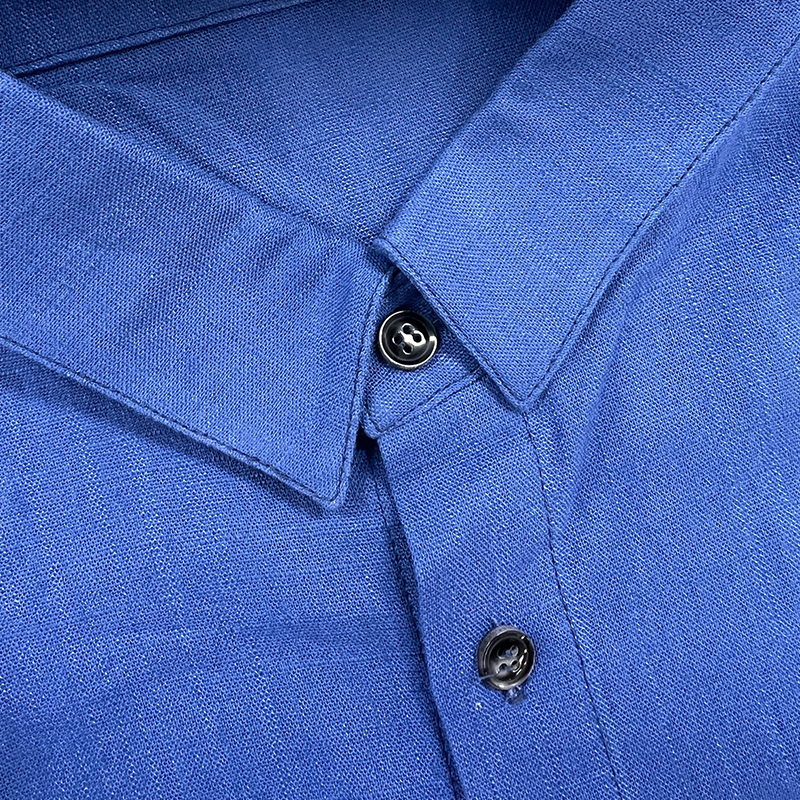 Men's Summer Fashion Slub Linen Long Sleeve Shirt MTA1184G6P