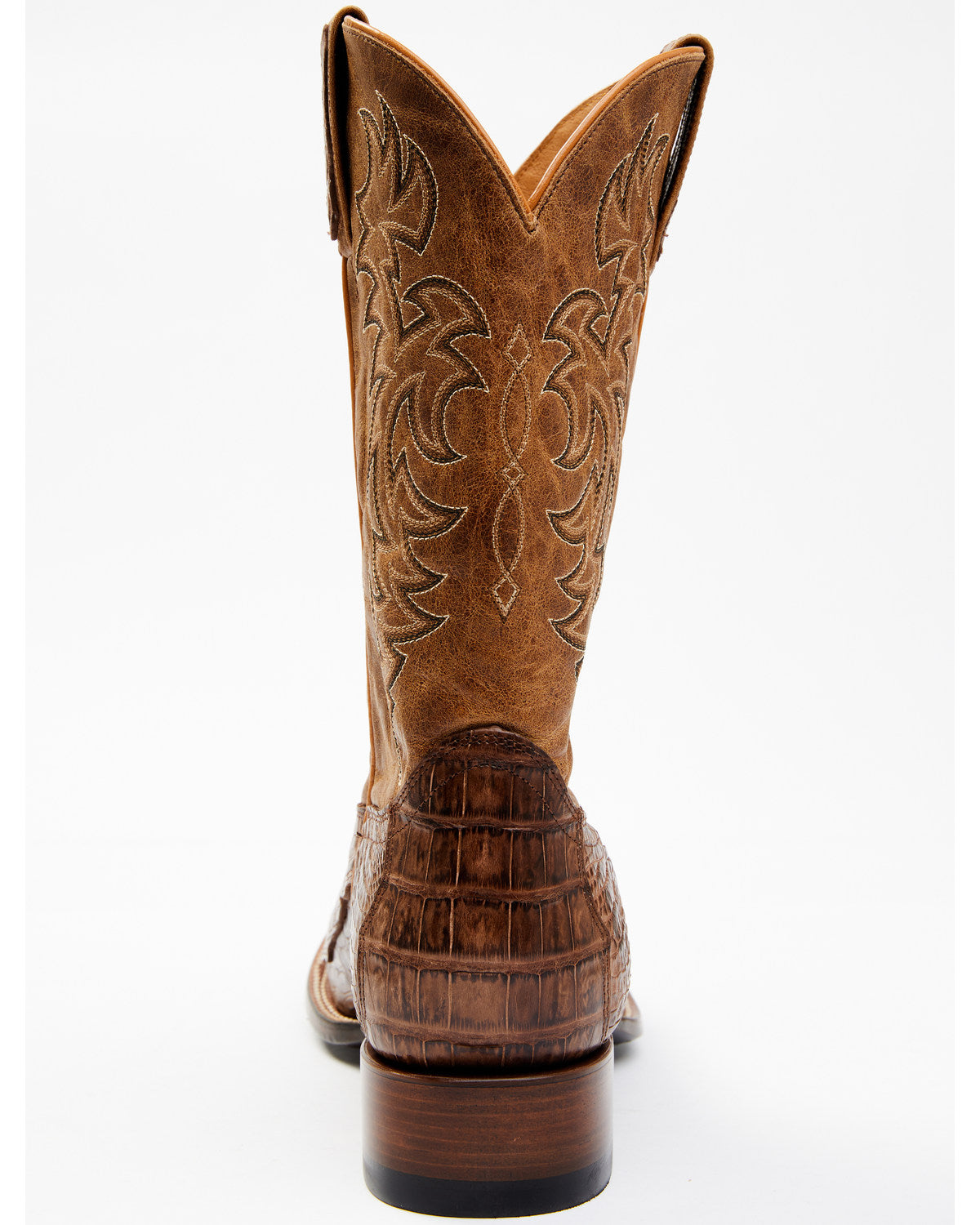 Men's Nuez Exotic Caiman Skin Western Boots - Broad Square Toe