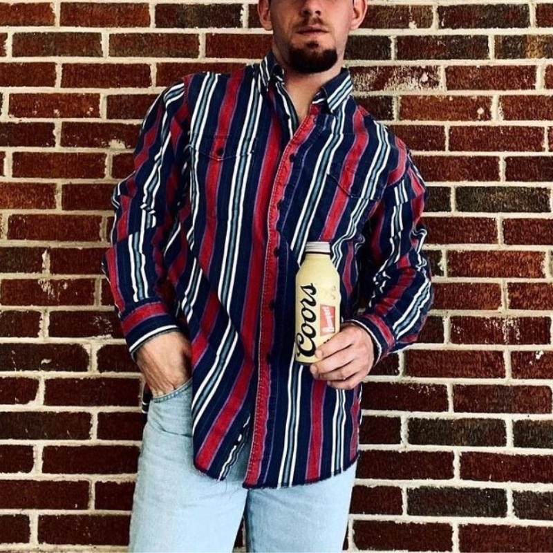 Men's Retro West Stripe Shirt