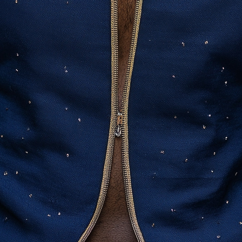 Men's Summer Fashion Star Embroidery Cotton And Linen Sleeveless Shirt MTA2954E9P