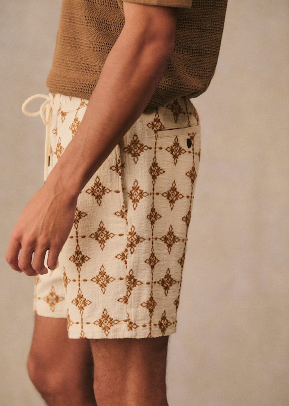 Natural Camel Priam Shorts