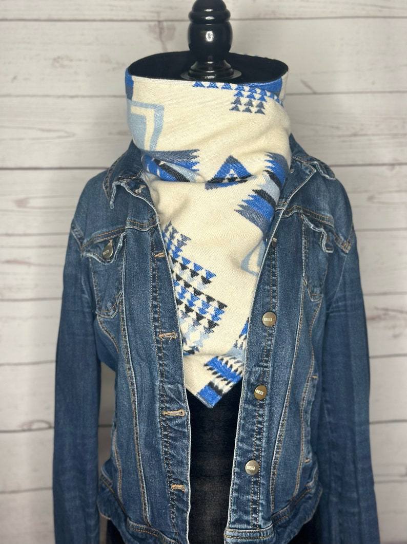 Snow Western Aztec Warm Neck Hood