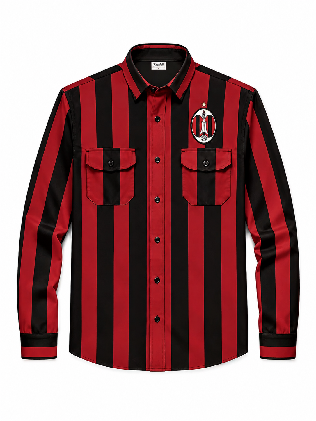 2026 World Cup Rossoneri Retro Red Black Stripe Shirt