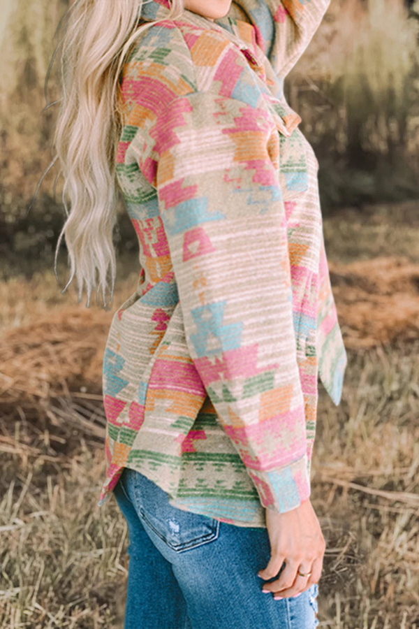 Vintage Aztec Western Print Jacket