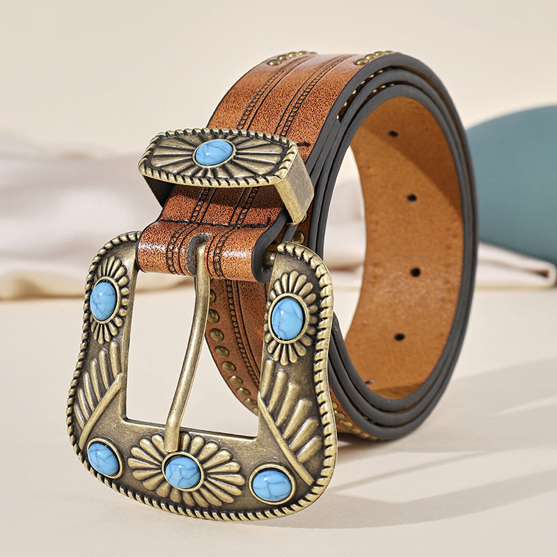 Western Cowgirl Turquoise Belt