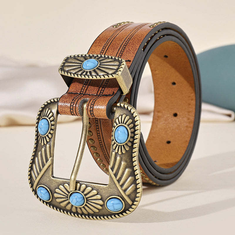 Western Cowgirl Turquoise Belt