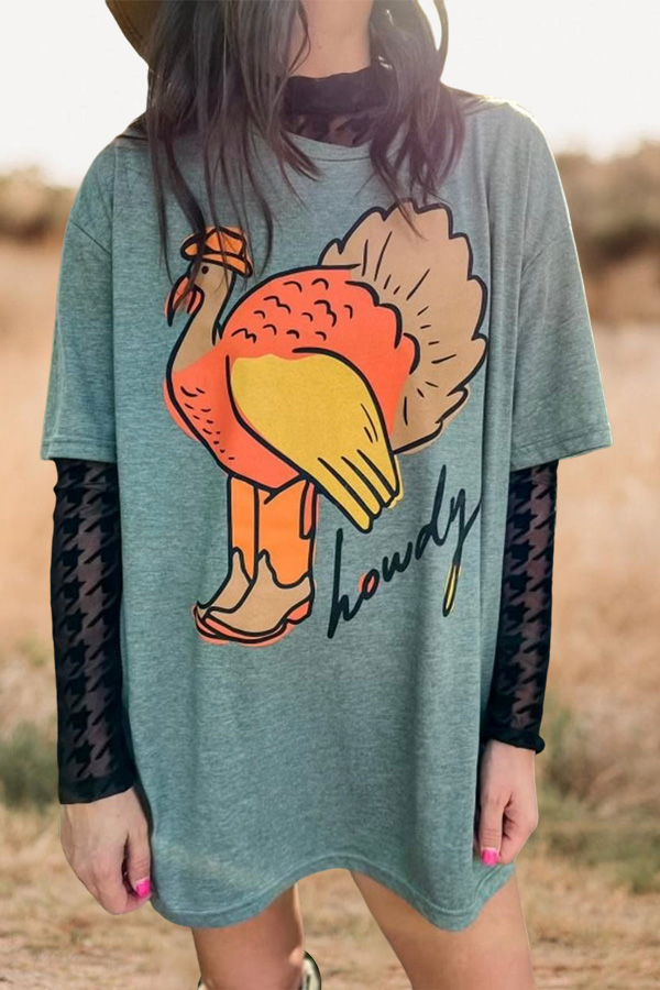 Casual Howdy Turkey T-Shirt