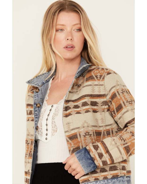 Women's Barton Reversible Denim Blanket Jacket