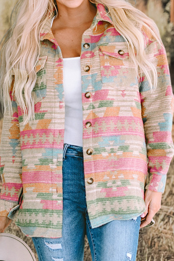 Vintage Aztec Western Print Jacket